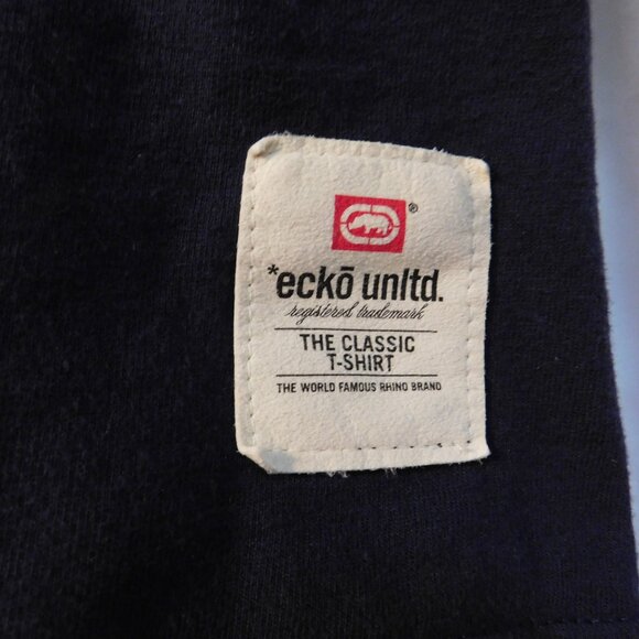 ecko unltd Men's Navy Blue T-shirt Size Large - Picture 3 of 6